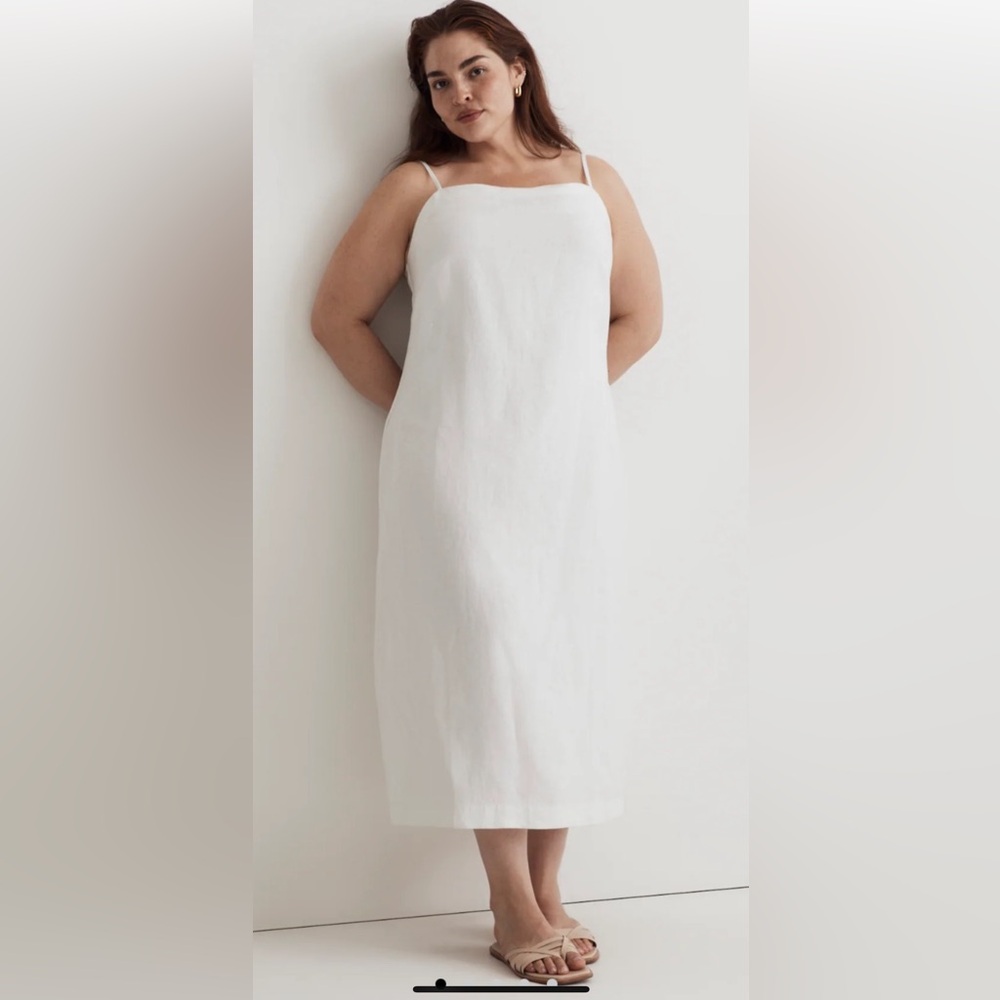 NWT Madewell size 14 Goldie midi slip dress in eyelet white